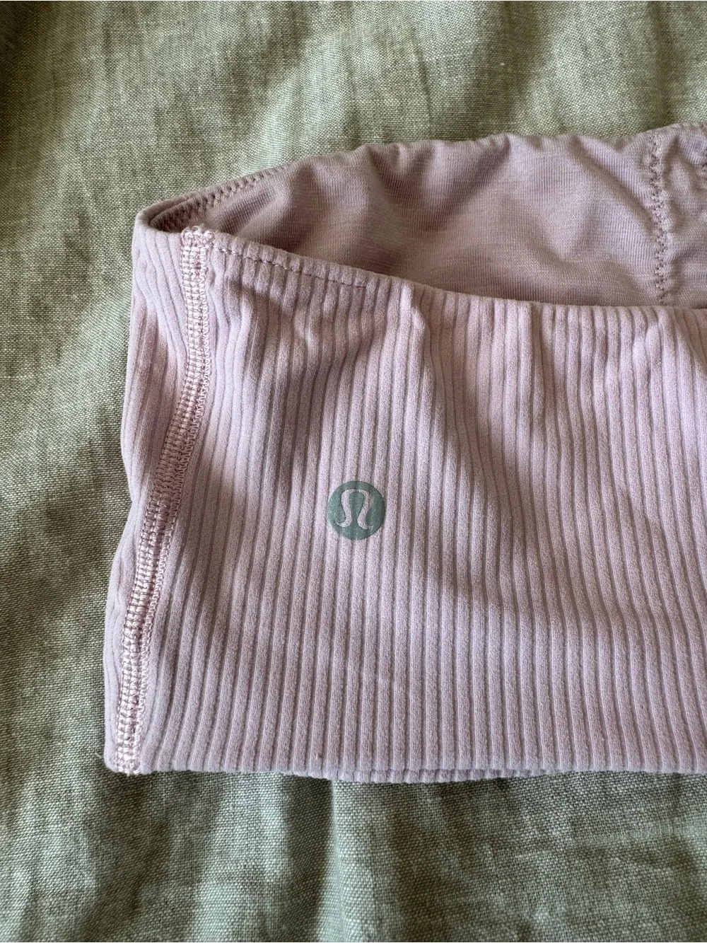 Lululemon Ribbed Nulu Asymmetrical Yoga Pink Bra